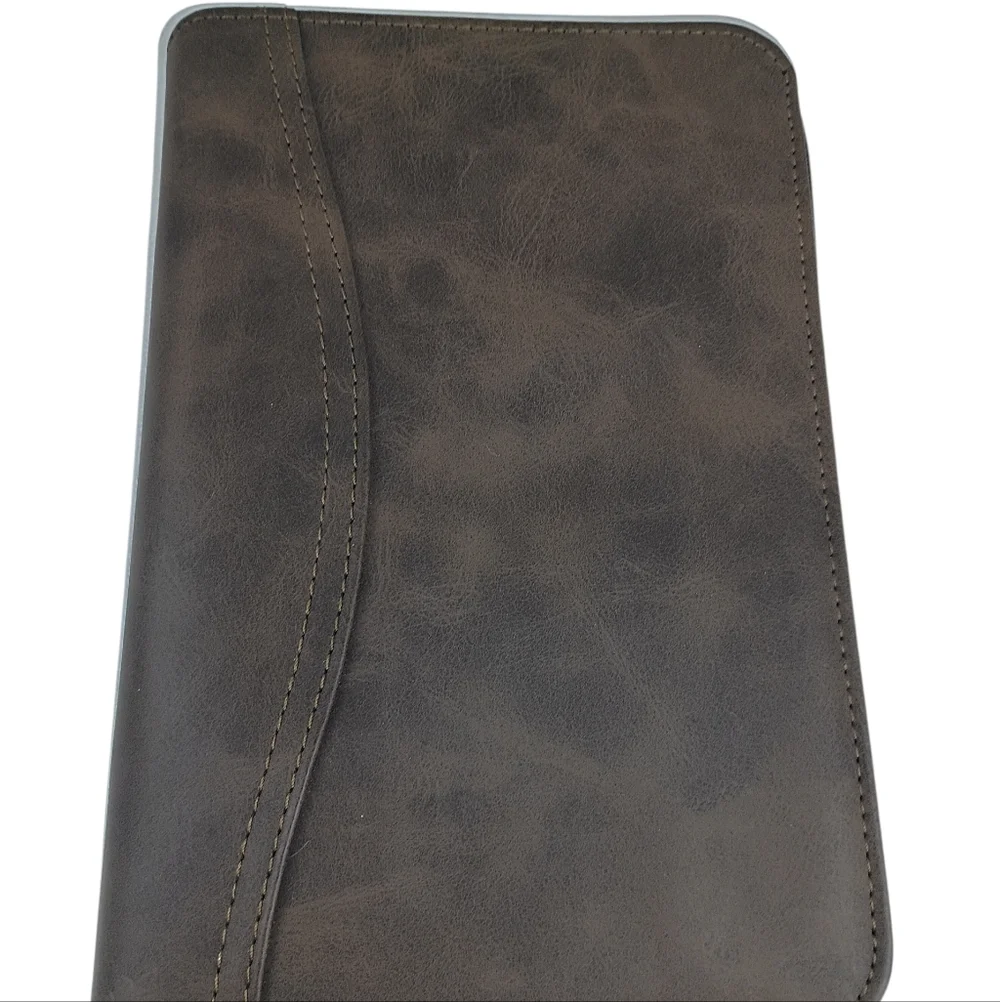 Day-timer Simulated Distressed Brown Leather Genuine DAY-TIMER